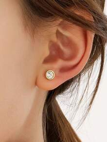 12 زوج من أقراط الأذن المرصعة بحجر الزركونيا لأبراج الأبراج، بتصميم أوروبي وأمريكي