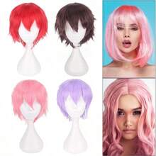 Heat Resistant Chemical Fiber Wigs Daily Wear Women Wigs Sweet Cute Wigs Prom Party Wigs Natural Hair - 黑色 - 查看 6
