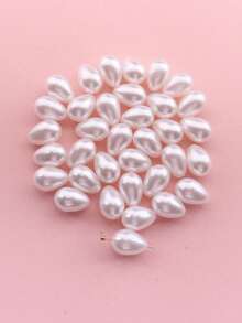 35 件时尚 3D ABS 仿珍珠水滴吊坠项链耳环手链包串珠 DIY 珠宝制作材料 - 水滴珍珠 - 查看 10