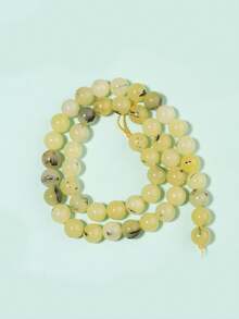 1 hebra de cuentas de piedras naturales Auratus, jade birmano, cristal de sandía, cuentas sueltas de piedras preciosas de curación de energía para hacer joyas, pulseras y collares DIY