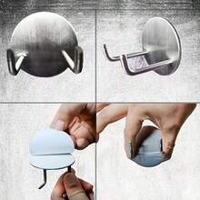 1 Piece Stainless Steel Coffee Maker Handle Holder - Modern Wall Mounted Espresso Machine Storage Rack, Kitchen Organization Hooks