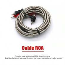 Kit amplificador y cable de instalación RCA audio auto 8GA Broya, accesorios para sonido automotriz, mejor calidad y potencia, fácil instalación - Unitalla - Ver 9