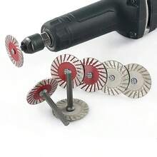 40mm Diamant-Trennscheibe mit 6mm Schaft, Kreissägeblatt, Schleifscheibe, Schleifrad für Holz, Metall, Stein, Granit, Marmor - Verschiedenfarbig - Übersicht 7