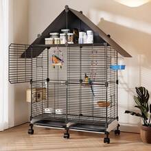 Large Bird Cage For Home Use, Suitable For Parrots, Cockatoos, Mynahs, Finches, Parrots, Luxury Villa Breeding Aviary