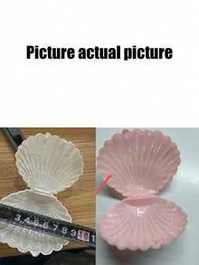 1pc Shell Jewelry Tray, Artistic Decorative Style, Multipurpose Half-Round Key And Jewelry Holder For Entryway/Vanity, Home Decor, Thoughtful Gift For Mother/Friend - Wedding Gift, Jewelry Tray Sun Travel Cool