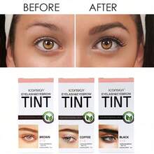 二合一眉胶睫毛提拉染色眉毛染色套装，半永久专业防水眉毛套装，DIY，旅行必备，情人节礼物，价格实惠，旅行化妆刷，女士礼物，化妆师，专业全套化妆工具 - 棕色 2 件裝 - 查看 5