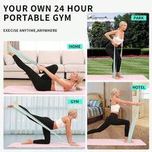 - Juego de bandas de resistencia, dos niveles de resistencia, bandas elsticas para entrenar mujeres o hombres, entrenamiento de fuerza, entrenamiento en casa, tonificacin, estiramiento, yoga - Azul, gris y verde - Ver 6