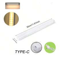 Luce notturna a LED con sensore di movimento senza fili, ricaricabile USB, striscia lunga per armadi, cucine, guardaroba, comodini, scale. Modalità luce fissa e modalità rilevamento movimento, luce LED, luce a parete, luci con sensore di movimento, luce notturna, luci per armadi