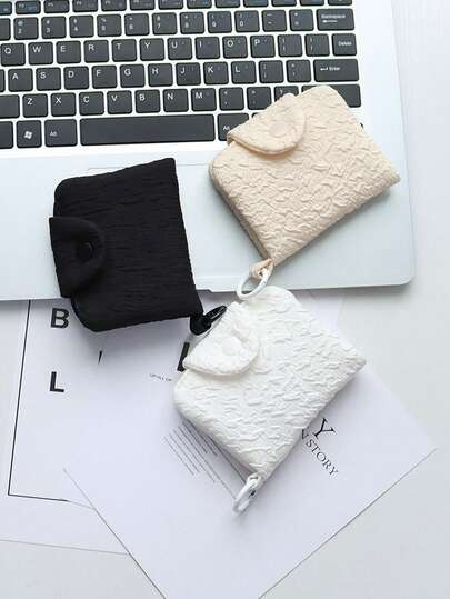 Cute Mini Portable Bags With 20Pcs Card Holder Protector Sleeves For Free, Small Clutch Pockets, Coin Purses, Lipstick Bags, Makeup Bags - Perfect For Travel, Storage, And Organization Of Cosmetics, Coins, And Sanitary Napkins