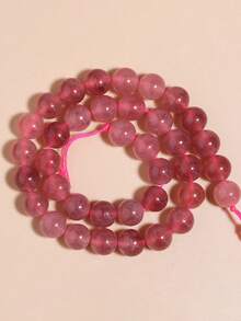 1 hebra de cuentas de piedras naturales Auratus, jade birmano, cristal de sandía, cuentas sueltas de piedras preciosas de curación de energía para hacer joyas, pulseras y collares DIY