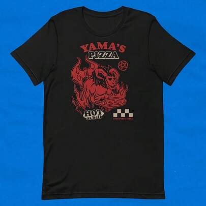 OSRS Yamas Pizza Black Shirt Unisex TShirt RuneScape TShirt Gaming TShirt Old School Runescape Gift For