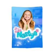 [Cozy Knitted Polyester Throw Blanket] Like Nastya Anime-Themed Glam Flannel Throw Blanket, Ultra-Soft, Digital Print, All-Season Cozy Knitted Polyester Throw, For Couch, Office, Travel, Home Decor, Unique Inspirational Gift For Music Lovers - Trộn màu - Xem 11