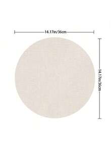 4/6/8 pièces Sets de table de Noël - Série bleue d'hiver de Noël, sapin de Noël, couronne, Père Noël, motif floral, sets de table, lavage à la main uniquement, décoration de table à dîner ronde d'hiver, décoration de cuisine et de salle à manger pour fête - 36 cm