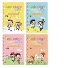 1 pieza Cuaderno de trabajo de 46 páginas para practicar el alfabeto en inglés para niños en edad preescolar, incluye ejercicios divertidos de trazado de números y control del lápiz, único en su tipo