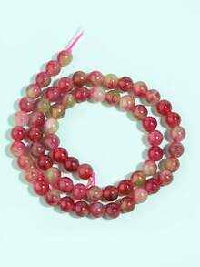 1 hebra de cuentas de piedras naturales Auratus, jade birmano, cristal de sandía, cuentas sueltas de piedras preciosas de curación de energía para hacer joyas, pulseras y collares DIY