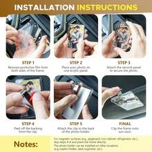 2 buc suport foto auto, clemă foto acrilică pentru vizor auto, accesorii auto personalizate, ramă foto magnetică pentru parasolar auto pentru adăugarea de fotografii de familie sau personale