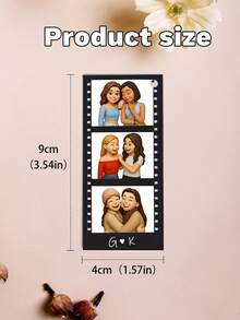 1pc Customized Photo Bar Keychain, Personalized Photo Pendant, Unique Souvenir, Customized Photo Keychain, Gift For Friends, Family, Birthday Gifts, Valentine'S Day Gifts, Personalized Customized Gifts, Couple Gifts, Suitable For Home, Office, Car Keys, Etc., Valentine'S Day Men'S Gift, Boyfriend Gift, Personalized Accessory, Backpack Pendant,Customized Keychains & Accessories,Easy Comfort - 彩色 - 查看 10