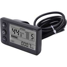 Medidor de pantalla LCD de bicicleta eléctrica, panel de control de pantalla LCD de 24V 36V 48V Ebike con enchufe , kit de conversión de medidor de pantalla de bicicleta eléctrica a prueba de agua - 1 - Ver 9