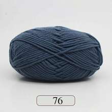 EDCUEBE7 1 件 5 股牛奶纱，钩针编织线，适用于 DIY 编织包、围巾、帽子、毛衣、玩偶，50 克/件（随机包装）