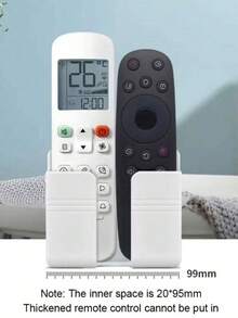 1 قطعة حامل هاتف مثبت على الحائط بدون ثقب، صندوق تخزين متعدد الوظائف لجهاز التحكم عن بعد، حامل شحن هاتف مثبت على الحائط، رف شحن وتخزين بجانب السرير، ديكور منزلي، مناسب لتخزين الهاتف في غرفة النوم، تخزين جهاز التحكم عن بعد، تخزين في الحمام - متعدد الألوان - مشاهدة 5