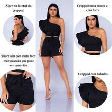 Women Two-piece Outfits - màu đen - Xem 4