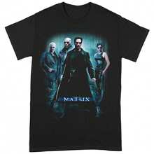 Unisex Adult Poster TShirt (Black/Blue) - Black - View 2