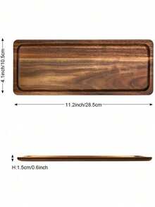 1pc Acorn Style Wooden Tray, Oval/Rectangular Wooden Platter For Beauty Display, Aromatherapy Candles, Perfumes, Jewelry, Skincare, Cosmetics, Multipurpose Tray, Desktop Organizer, Dining Table Decor For Valentine's Day & Christmas, Kitchen, Living Room, Bedroom, Bathroom Storage, Boho Travel Organizer, Dorm Room, Christmas Gift