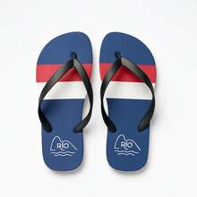 Kit Of 3 Pairs Of Comfortable Men's Flip Flops With Thick, Durable Straps - Beach C + Stripe + Beach RJ - View 3