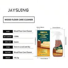 Spray de mantenimiento y limpieza para pisos de madera - Eliminación de manchas, cuidado, brillo, fragancia a limón, agente de mantenimiento y limpieza