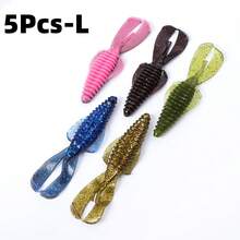 5pcs/15pcs Soft Lure Sinking Shrimp Fishing Bait, Outdoor Fishing Lure