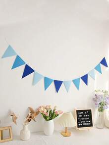 12 قطعة أعلام شعارات مثلثة ملونة من الشعر الاصطناعي، إكليل لافتتاح كبير، زينة حفلة عيد ميلاد بموضوع كرنفال، ديكور للأحداث الخارجية والفصول الدراسية