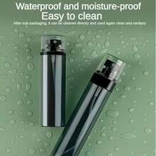 Ultra Fine Fog Refillable Spray Bottle -1.01 Oz To 4.06 Oz Portable Travel Spray Bottle Black Transparent Plastic Split Bottle For Hair Styling, Cleaning, Plant And Skin Care, Portable Travel Suit, Easy To Clean, PVC Free