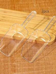 1/2/3/4/5个装透明塑料冰勺，多功能冰箱冰格勺，多用途厨房勺，浴室冰勺，食品糖果勺，磨砂透明冰铲，奶茶店厨房麦片冰勺（尊敬的顾客，温馨提示：运输过程中可能存在轻微划痕） - 彩色 - 查看 13