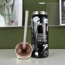 Insulated Stainless Steel Water Bottle With Straw For Sports, Travel And School Sports Bottle 32 Oz - Chúc may mắn-32oz - Xem 1