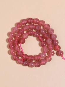 1 hebra de cuentas de piedras naturales Auratus, jade birmano, cristal de sandía, cuentas sueltas de piedras preciosas de curación de energía para hacer joyas, pulseras y collares DIY