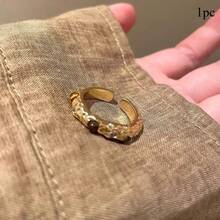Mirad Serpentine Tiger Eye Stone Open Ring For Women, With A Unique And High-End Design, Retro Index Finger Ring, And Light Luxury Ring