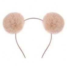 1/6pcs Colorful Fuzzy Ball Headband For Women, Sweet & Cute Hair Hoop For Party Decoration, Autumn/Winter, Hair Band,