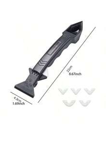 5-In-1 Silicone Scraper Sealant Smoothing Tool Set, Caulk Removal, Polishing, Grouting, Flooring Mold Cleaning, Manual Tool Kit, For Men - Multicolor - View 8