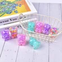 2/4/8/12/20Pcs 2 Inch Squeeze Toys Candy-Bear Stress Relief Toy Hand Fidget Sensory Office Desk Squishies Toy,Squish Sensory Stress Balls Squeeze Ball For Adults Party Favors Gifts,Fidget Toy,Best Calming Tool To Relieve Anxiety,Vent Mood And Improve Focus,Birthday Party Favours,Gift Bag Fillers ﻿ - Blue - View 5