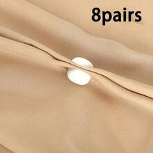 2个/4个/8个/10个装 时尚磁性丝巾夹和别针 - 耐用易用的磁性扣,适用于女士丝巾、披肩和帽子,四季皆宜,经典哑光表面,强力合金磁铁,可牢固固定丝巾和衣物,无钩设计,优雅风格,锌合金材质,适合服装搭配 - 黑與白 - 查看 17