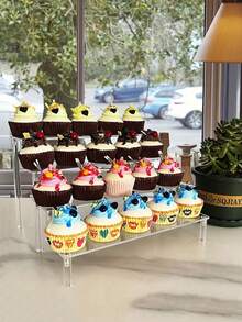 1 buc Suport acrilic pentru masă de deserturi, suport pentru pahare de tort, suport pentru gustări, bufet, masă de deserturi, petrecere de ziua de naștere, raft de afișare pentru desktop, decor de nuntă, consumabile pentru petrecere de nuntă, decorațiuni de nuntă, accesorii de nuntă, suport pentru tort de nuntă