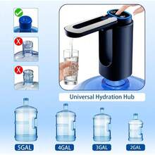 5加仑水瓶泵可折叠喷嘴，自动饮水机Type-C充电便携式电动饮水壶 - 彩色 - 查看 7