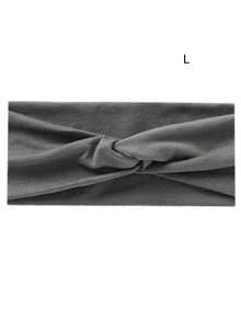 1 pieza Diadema elástica de unicolor para mujer, pañuelo de moda para maquillaje y deporte, diadema vintage, accesorio para el cabello, bandana para mujer