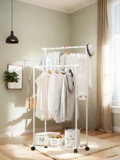 1 قطعة رف ملابس من الأرض إلى السقف، تصميم عصري وأنيق، مثالي لتنظيم الأحذية والقبعات، رف ملابس منزلي متعدد الاستخدامات، مناسب للشرفة الداخلية أو الغرفة، يوفر مساحة تخزين إضافية، رف ملابس بسيط وسهل التركيب، مثالي لموسم الأعياد والتجمعات العائلية، يضفي لمسة جمالية على ديكور المنزل، خيار مثالي لعشاق التنظيم والديكور العصري، يضمن لك ترتيبًا مثاليًا في كل زاوية من زوايا منزلك.