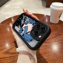 Funda de teléfono con patrón de chica anime para iPhone 16 negro 12PRO a prueba de golpes y anti-caída fundas de teléfono 14PROMAX XSMAX TPU engrosado 11PRO mujeres 16PRO parejas 13 linda 15PROMAX diseño de protección de lente de cobertura completa 12MINI estética 14PLUS hombres 16PLUS sensación suave 15 única 15PRO/13MINI/16PROMAX/12/11PROMAX/15PLUS/13PRO/14/16/11/XR/13PROMAX/XS/14PRO/12PROMAX - Marrón - Ver 11