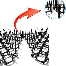 5 szt. 20 * 8,6-calowa kwadratowa mata na odchody kota z kolcami, mata odstraszająca koty, bariera dla zwierząt (20 cali * 8,6 cala)