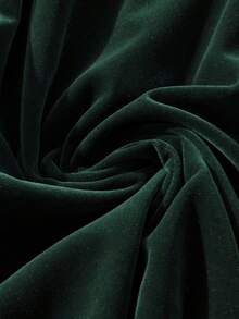 einfarbiger, lässiger, eleganter Polyester-Midi-Rock mit Strass-Schleife, geeignet für Büro, Teegesellschaft, Garten, Abenddate, Festivals, Herbst/Winter