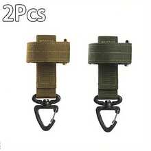 1/2/3 Stück Outdoor Camping Taktischer Gürtel Taktisches Ausrüstungsclip Nylon Schlüsselring Halter Outdoor Wandern Haken Schnalle Militärische Utility Aufhänger Kompatibel