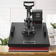 Heat Press Machine 15x15 Inch 8pcs 1050W Combo Digital Multifunctional Sublimation Heat Transfer Machine Dual LED Display For T-Shirts Hat Mug Cap Plate Flip Design - 查看 9