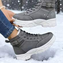 Women's Thick-Soled High-Top Plus Velvet Warm Winter Snow Boots